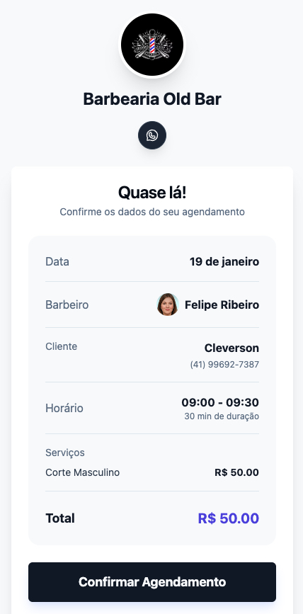 Agendamento Cliente